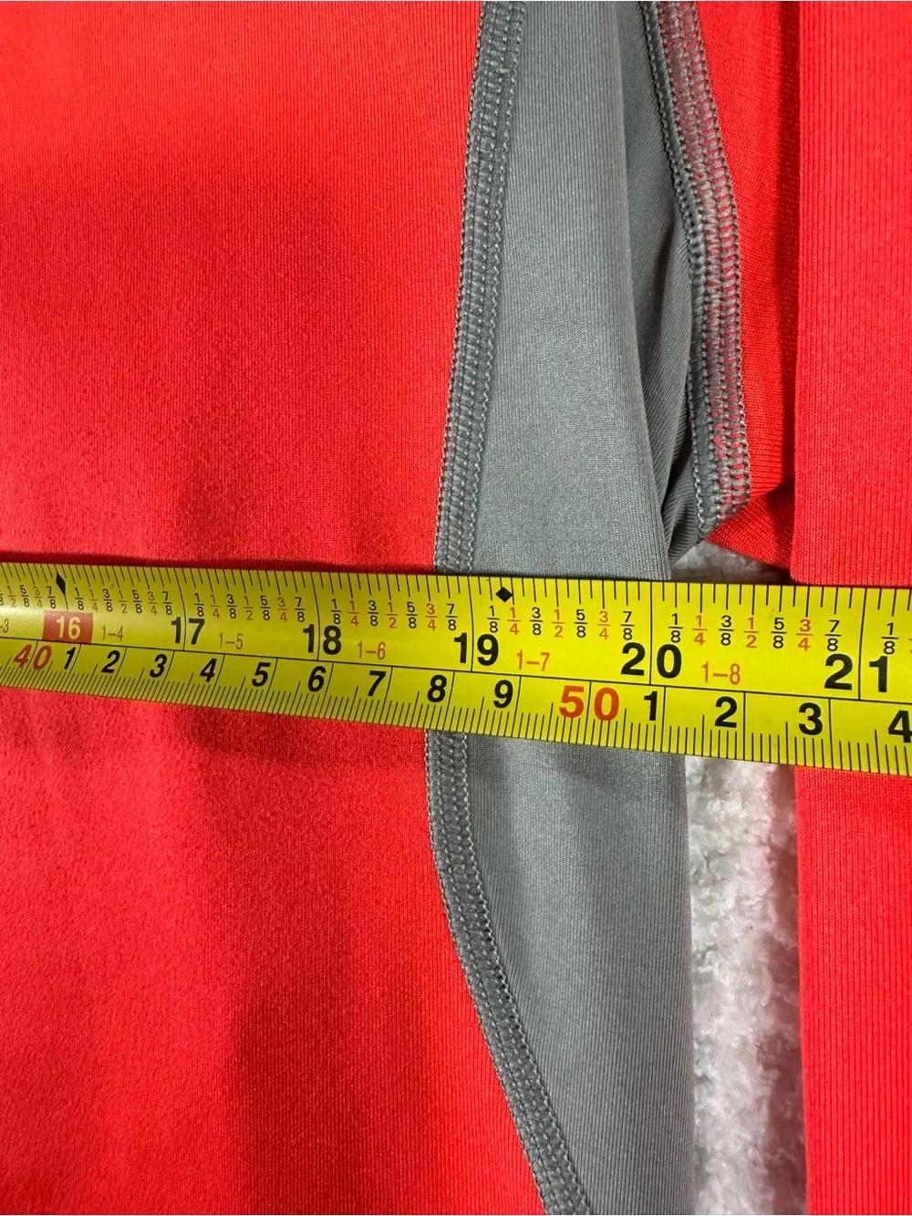 Nike Orange and Gray Long-Sleeve Performance Shirt XL